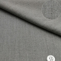 Tissu de chemise en sergé de fibre de bambou de luxe, poids moyen