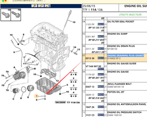 OE 031338 016430 Joint de bouchon de vidange de moteur pour Peugeot 307 <span class=keywords><strong>308</strong></span> 407 408 3008 Citroen C4 PICASSO C5 - Product Image 5