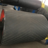 Polea Transportadora Industrial de Acero al Carbono y Uretano CEMA para Puertos