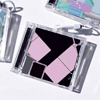 Vente en gros DIY acrylique Mini Album CD Porte-clés Kpop Music Charms Anime Porte-clés en plastique personnalisé