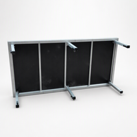Système de scène modulaire portable 4x8 pieds, 6 pieds de support, plateforme en alliage d'aluminium, certifié TUV, capacité de charge de 1000 kg, installation rapide