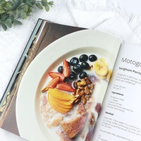 Kualitas tinggi kustom penuh mewarnai Hardcover makanan Menu memasak buku resep cetak di kardus Kraft kertas Offset dengan Hard Cover