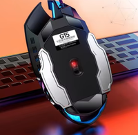 Souris de jeu filaire G15 avec DPI réglable, laser mécanique, lumière LED respirante 7 couleurs, pour joueur, fil tressé sans fil, souris USB