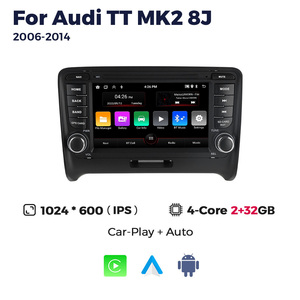Système audio de voiture avec écran tactile de 7 pouces, système d'exploitation Android intégré, GPS, DSP et RGB pour <span class=keywords><strong>Audi</strong></span> <span class=keywords><strong>TT</strong></span> MK2 8J - Amplificateur CarPlay - Product Image 5