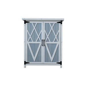 Armoire <span class=keywords><strong>de</strong></span> rangement extérieure ECO Material, petit hangar <span class=keywords><strong>de</strong></span> rangement avec étagère, <span class=keywords><strong>abri</strong></span> <span class=keywords><strong>de</strong></span> <span class=keywords><strong>jardin</strong></span> <span class=keywords><strong>en</strong></span> <span class=keywords><strong>bois</strong></span> avec 2 portes pour cour, patio, pelouse - Product Image 5