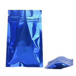 Sacs en aluminium Mylar imprimés avec logo personnalisé, recyclables, petite taille 8x12cm, fond plat, fermeture auto-adhésive sur 3 côtés, emballage promotionnel - Product Image 4
