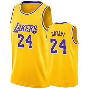 2020 de mejor calidad EmbroiderIied 24 <span class=keywords><strong>Kobe</strong></span> <span class=keywords><strong>Bryant</strong></span> camisetas de <span class=keywords><strong>baloncesto</strong></span> - Product Image 1