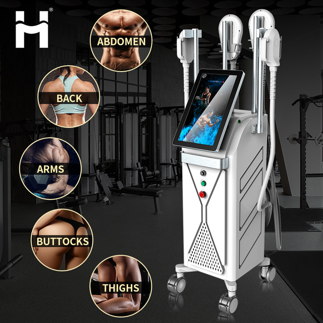 2025 New 2-4 Handles Fat Loss Muscle Stimulator Body Sculpt Fat Removal Muscle Building RF EMS Body Sculpting Slimming Machine