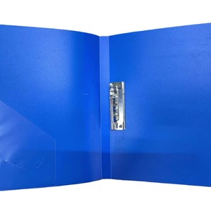 Carpeta de Plástico A4 con Clip de Presión Qingda, Organizador de Documentos, para Exámenes, Azul Negro, Laminación Opaca, Impresión - Product Image 5