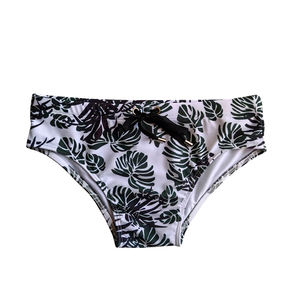 2025 Neue Low Rise Herren-Badehose Schnellt rocknende Bade bekleidung Einfarbige und bedruckte Badehose mit Kordel zug für den Strand pool - Product Image 5