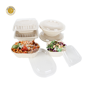 OOLIMA PACK Meilleur <span class=keywords><strong>prix</strong></span> Bol à bagasse Bagasse Saladier au micro-ondes Bol à canne à sucre - Product Image 5