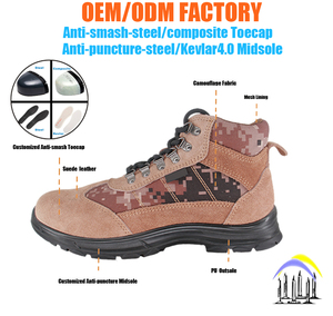 Chaussures de sécurité pour hommes <span class=keywords><strong>SAIAN</strong></span> SA-8837 en daim et toile, à lacets, respirantes, avec doublure en mesh et embout en acier - Product Image 1