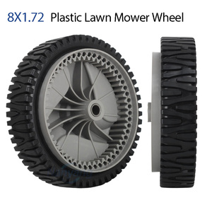 8x1.75" Lawn Mower <b>Wheels</b> 8 Inch Front Drive <b>Wheel</b> Assembly Replacement 583719501 194231X460 Drive Gear <b>Plastic</b> <b>Wheels</b> - Product Image 1