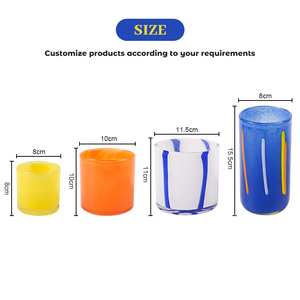 Simple Small Wax Candle Glass Candle Holder Decorative Item for Restaurant Room Decoration <strong>Candlelight</strong> Dinner Romantic Props - Product Image 4