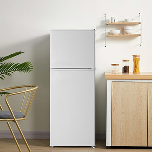 2 Door Top Freezer <b>Refrigerator</b> 120L Manual Defrost Mechanical Control High Quality Fridge for Home Apartment Double Door Fridge - Product Image 2