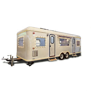 Carrito de Comida Móvil Creativo de Acero Inoxidable, Remolque para Venta Ambulante de Comida Rápida, Café, Té con Leche, Helados, Aperitivos, Ferias y Mercados - Product Image 1