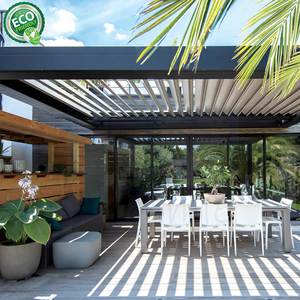 Eco-friendly Bioclimatic Motorized <b>Retractable</b> <b>Roof</b> <b>Pergola</b> Canopy - Product Image 3