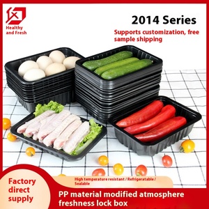 Bandeja de PP de la serie 2014, caja de embalaje de frutas y verduras de ambiente modificado, bloqueo de sello de embalaje de blíster fresco para almacenamiento de alimentos - Product Image 2