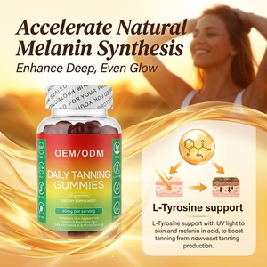 Gomitas Bronceadoras con Betacaroteno y Vitamina C, Personalizadas OEM ODM, para un Bronceado Dorado sin Sol, Gomitas Autobronceadoras Veganas para la Belleza Diaria - Product Image 2