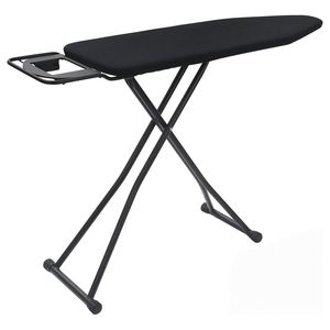 Heat Resistant Thick Detachable Adjustable Height Foldable Ironing <b>Board</b> Iron Holder Clothes Rack Modern-Style Black - Product Image 1