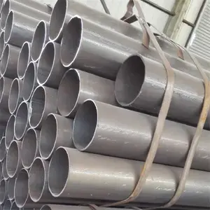 Tianjin sıcak satış ERW çelik boru içi boş bölüm siyah karbon yuvarlak boru kaynaklı çelik borular