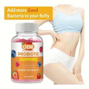 Gummies de probiotiques Lactobacillus en gros avec canneberge pour la santé des voies urinaires, gummies probiotiques pour femmes - Product Image 2