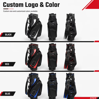 Sac de golf professionnel personnalisé avec cadre supérieur et logo, 14 séparateurs, accessoires de golf, prix d'usine