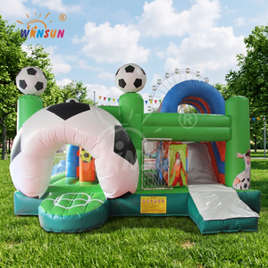 Château gonflable WINSUN de haute qualité en PVC ignifuge, imperméable et certifié CE pour les fêtes en plein air pour enfants - Product Image 1