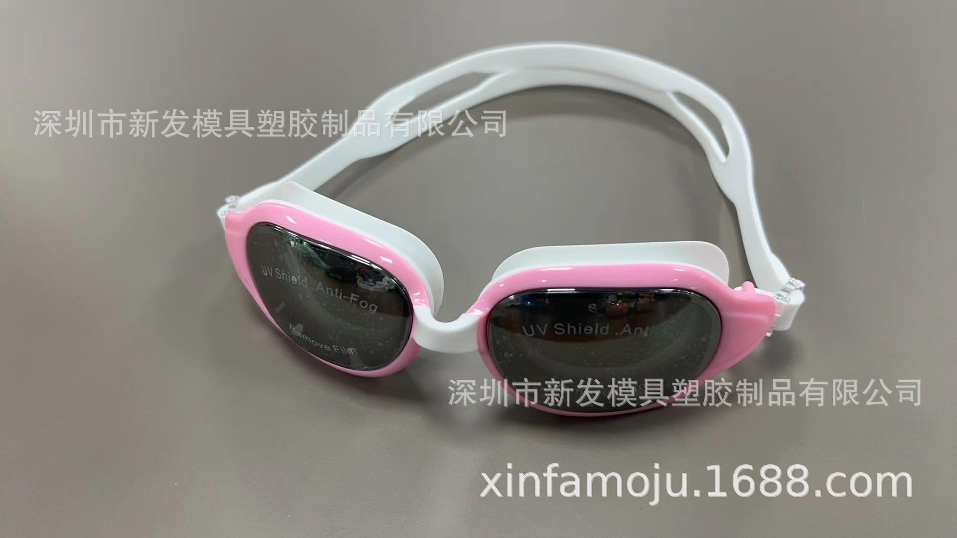 Pink and white silver plated