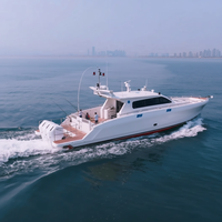 Yacht de fête de luxe haut de gamme DK-LU de 17 mètres en alliage d'aluminium, équipé de trois moteurs de 600 CV