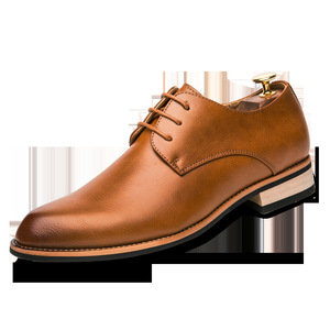 2026 Youth Trendy Lace-up Low-<b>top</b> Leather Shoes for Men British Style Business Casual Leather Shoes Wholesale - Product Image 4