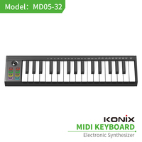 Keyboard Controller MIDI Konix MD05-32 Terbaru Harga Terjangkau, Organ Elektronik 32 Tuts, Keyboard Arranger MIDI