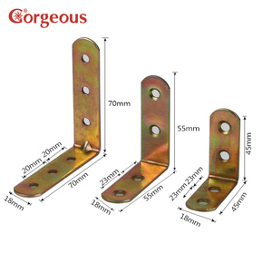 Precioso ángulo de <span class=keywords><strong>hierro</strong></span> de metal en forma de L, gabinete de esquina, soporte para muebles, panel de refuerzo de acero inoxidable, soporte plano de conexión - Product Image 4