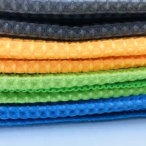 Toalla de microfibra para limpieza de autos, tipo gofre, engrosada, absorbente, para limpiar ventanas y vidrios de autos - Product Image 2