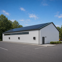Atelier de service pour pneus et batteries, réparation de roues automobiles, entretien de véhicules, bâtiment préfabriqué en structure acier
