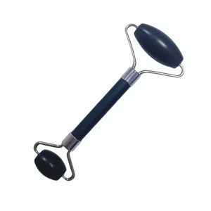cheap price wholesale beauty <b>tools</b> gift natural jade black xiuyan gemstone Facial <b>Massage</b> Roller for women - Product Image 3