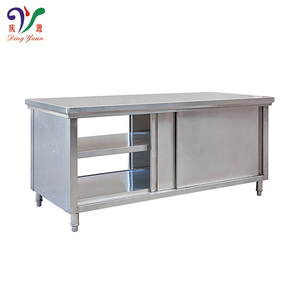Customized <strong>Free</strong> <strong>Standing</strong> Commercial Grade Stainless Steel Wall <strong>Cabinet</strong> with Space-Saving Sliding Doors - Product Image 4