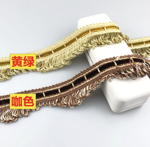 Pequeño Borde de terciopelo 2,5 cm trenzas de costura Shell encaje cuerda de lujo passementeries <span class=keywords><strong>para</strong></span> decoración de <span class=keywords><strong>muebles</strong></span> - Product Image 6