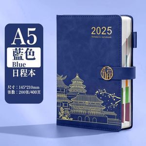 2025 A3 Luxury Hardcover Business <b>Notebook</b> Journals <b>Set</b> Custom Logo PU Leather A5 with Sewing Binding Gift - Product Image 5
