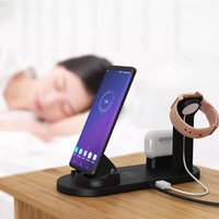 Chargeur sans fil multifonctionnel 15W 5 en 1 utilisé pour charger le téléphone, la montre, l'air pod, a personnalisé votre logo