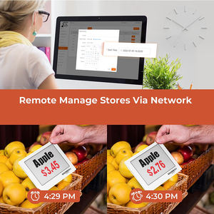 Недорогой ценник для супермаркета, цифровая электронная этикетка для полки 3,52 дюйма, этикетка для электронной бумаги ESL E-ink, Электронная этикетка для полки <span class=keywords><strong>Walmart</strong></span> - Product Image 3