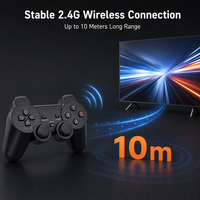 Control de Juego Inalámbrico 706W 2.4G para PS2, PS3, PC, Android TV, Mando a Distancia, Joystick, Gamepad