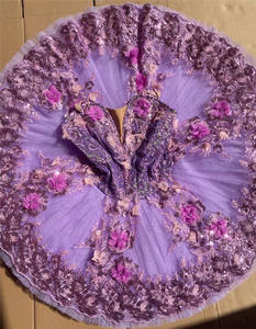 Profesional de alta calidad 12 capas tamaño personalizado Color personalizado mujeres niñas rendimiento desgaste <span class=keywords><strong>Lila</strong></span> Ballet tutú disfraces - Product Image 5