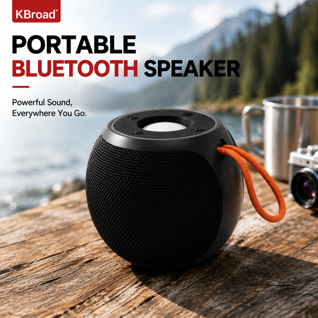 1200mAh 5W Mini Portable Blue Tooth Speaker Wireless Outdoor Speaker with Lanyard