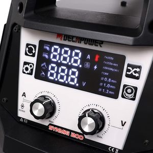 Soldadora Decapower 220V 200A Económica Semiautomática <span class=keywords><strong>MIG</strong></span> MAG MMA ARC con Certificación CE, Equipo de Soldadura Inverter para Hogar y Garaje - Product Image 4