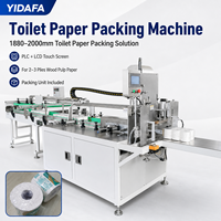 Máquina Cortadora de Papel Higiénico de Alta Velocidad Totalmente Automática Controlada por PLC de 1880 con Cortador Accionado por Servomotor