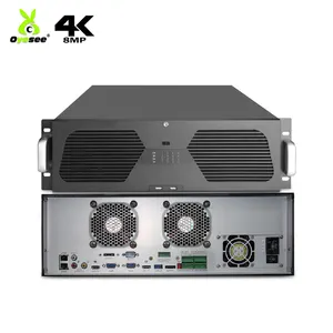 128CH 8MP 4K के लिए NVR सुपर NVR सुरक्षा प्रणाली के साथ 16 SATA HDD