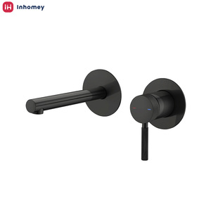 <span class=keywords><strong>Rubinetti</strong></span> Moderni per Lavabi da <span class=keywords><strong>Bagno</strong></span>, Miscelatore Monocomando a Parete per <span class=keywords><strong>Lavabo</strong></span>, Finitura Oro Spazzolato in Ottone - Product Image 1