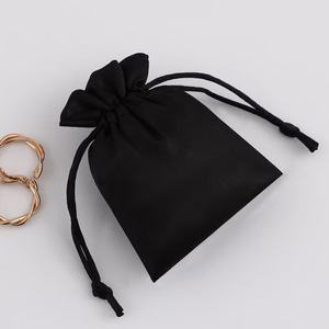 Wholesale Velvet Drawstring Pouch for <b>Perfume</b> Dust Proof Packaging Custom Logo Printing Available Small White Necklaces Rings - Product Image 3