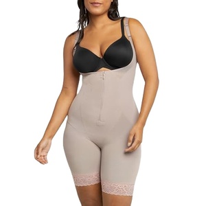 Shorty gainant colombien pour femme, à fermeture éclair, à poitrine ouverte, haute compression, pour récupération post-partum et rehaussement des fesses - Product Image 1